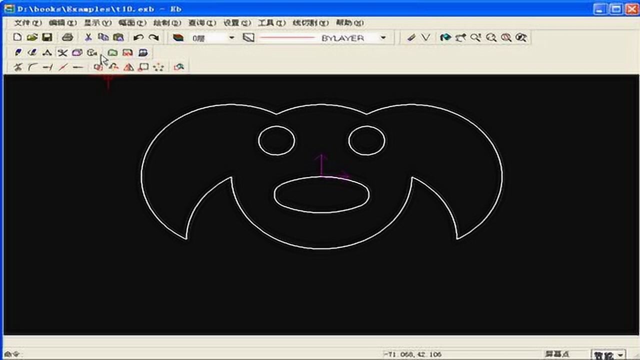 切割线CAD一笔画_caxa线切割_切割线槽视频